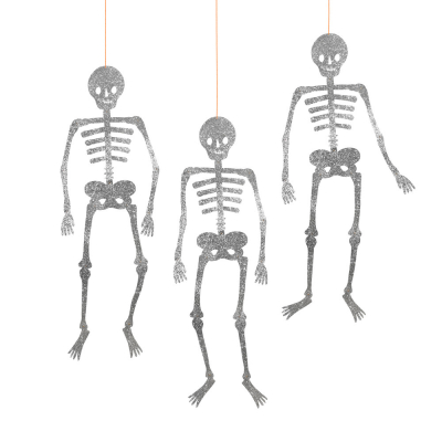 Giant Glitter Jointed Skeleton Decorations|Meri Meri