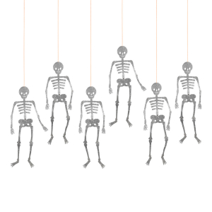 Glitter Jointed Skeleton Decorations|Meri Meri