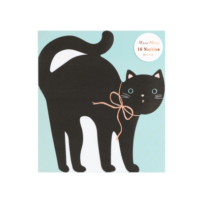 Halloween Cat Shaped Napkins|Meri Meri