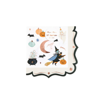 Ornate Edge Halloween Small Napkins|Meri Meri