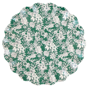 Meri Meri x Liberty Red And Green Reusable Large Plate|Meri