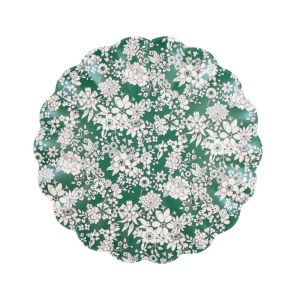 Meri Meri x Liberty Red And Green Reuse Sml Plate|Meri Meri