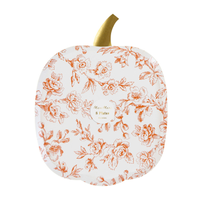 Toile Pumpkin Plates|Meri Meri