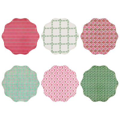 Meri Meri x Molly Mahon Red And Green Dinner Plate|Meri Meri