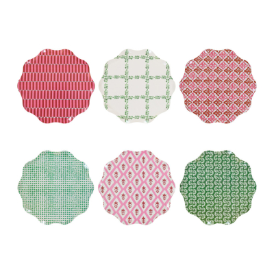 Meri Meri x Molly Mahon Red And Green Side Plates|Meri Meri