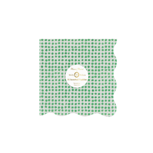 Meri Meri x Molly Mahon Red And Green Small Napkin|Meri Meri