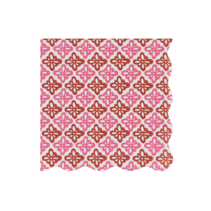 Meri Meri x Molly Mahon Red And Green Large Napkin|Meri Meri