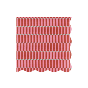 Meri Meri x Molly Mahon Red And Green Large Napkin|Meri Meri