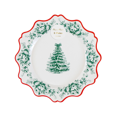 Toile De Jouy Christmas Side Plates|Meri Meri
