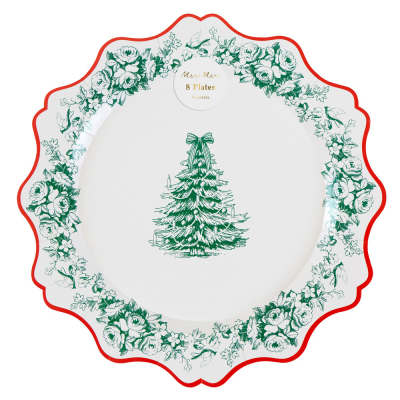 Toile De Jouy Christmas Dinner Plates|Meri Meri