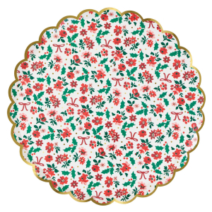 Holly Ditsy Dinner Plates|Meri Meri