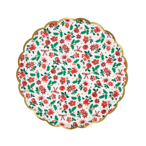 Holly Ditsy Side Plates|Meri Meri