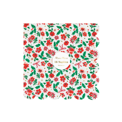 Holly Ditsy Large Napkins|Meri Meri
