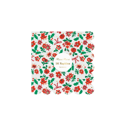 Holly Ditsy Small Napkins|Meri Meri
