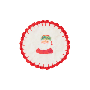 Painterly Christmas Fabric Cocktail Napkins|Meri Meri