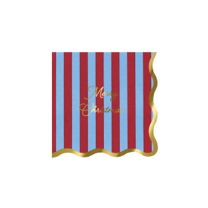 Striped Merry Christmas Small Napkins|Meri Meri