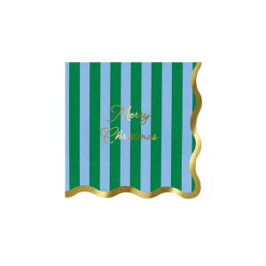 Striped Merry Christmas Small Napkins|Meri Meri