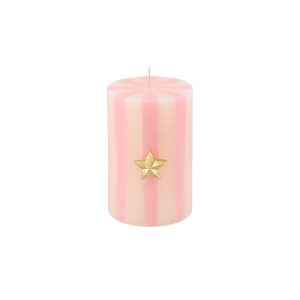 Festive Striped Pillar Candles|Meri Meri