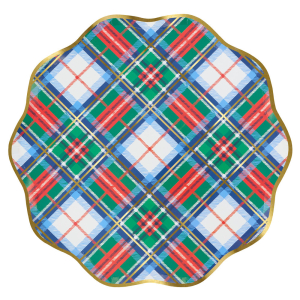Plaid Mix Dinner Plates|Meri Meri
