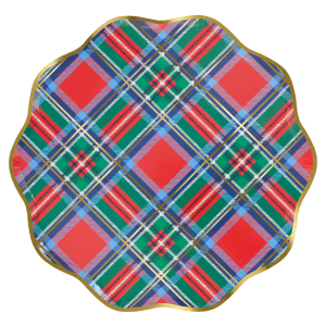 Plaid Mix Dinner Plates|Meri Meri