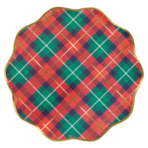 Plaid Mix Dinner Plates|Meri Meri