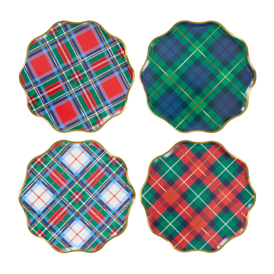 Plaid Mix Side Plates|Meri Meri