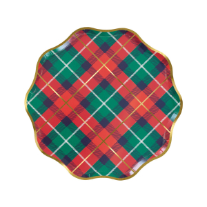 Plaid Mix Side Plates|Meri Meri