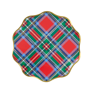 Plaid Mix Side Plates|Meri Meri