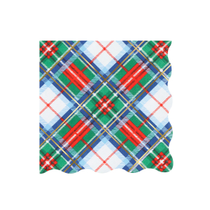 Plaid Mix Large Napkins|Meri Meri