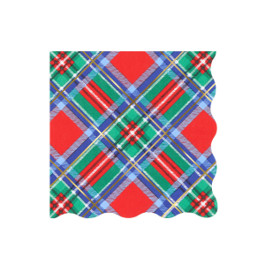 Plaid Mix Large Napkins|Meri Meri