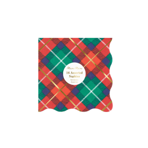 Plaid Mix Small Napkins|Meri Meri