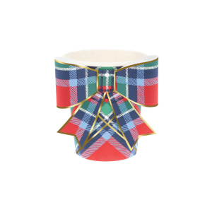 Plaid Mix Bow Cups|Meri Meri