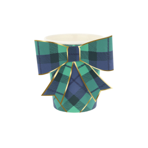 Plaid Mix Bow Cups|Meri Meri