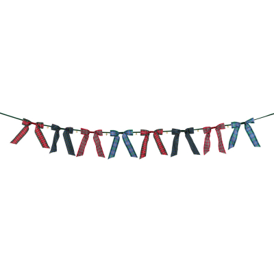 Plaid Bow Bell Garland|Meri Meri
