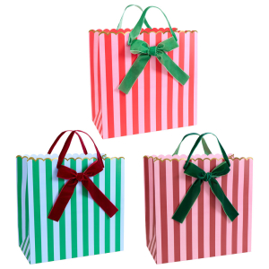 Striped Mixed Large Gift Bags|Meri Meri