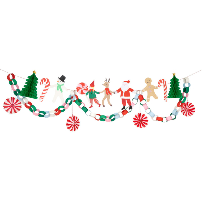 Jolly Christmas Character Garland Set|Meri Meri