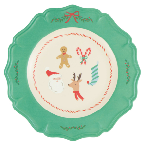 Jolly Christmas Reusable Large Plates|Meri Meri