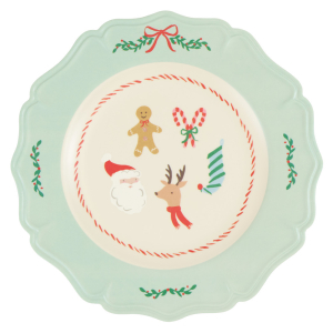Jolly Christmas Reusable Large Plates|Meri Meri