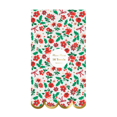 Holly Ditsy Guest Towels|Meri Meri