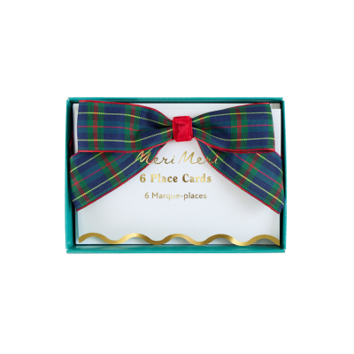 Plaid Place Cards|Meri Meri