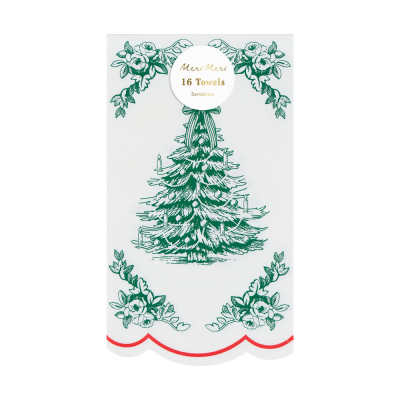 Toile De Jouy Christmas Guest Towels|Meri Meri