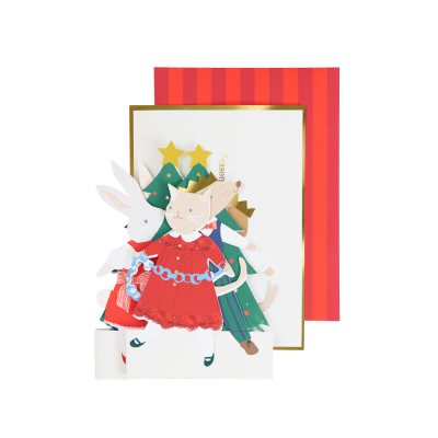 Christmas Animal Friends Concertina Card|Meri Meri