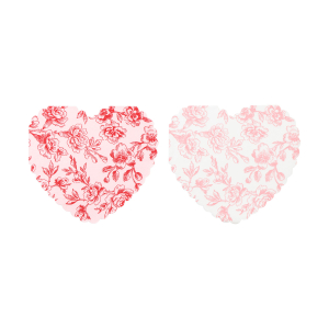 Toile Floral Heart Napkins|Meri Meri