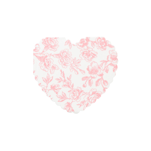 Toile Floral Heart Napkins|Meri Meri