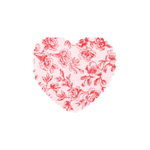 Toile Floral Heart Napkins|Meri Meri