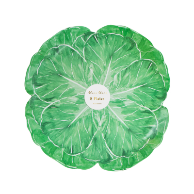 Green Cabbage Side Plates|Meri Meri
