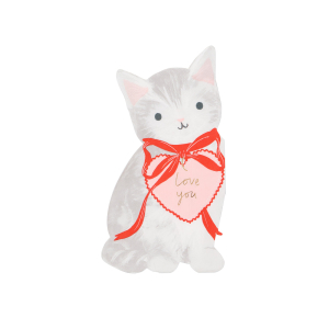 Valentines Kitten Napkins|Meri Meri