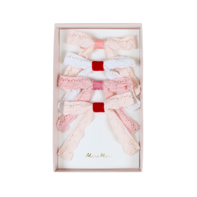 Lace Bow Hair Clips|Meri Meri