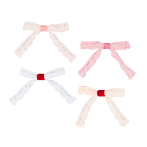 Lace Bow Hair Clips|Meri Meri