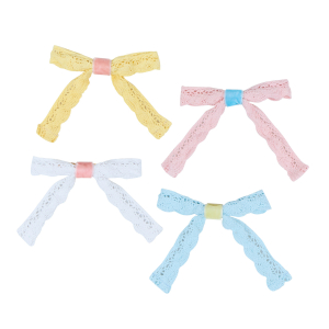Pastel Lace Bow Hair Clips|Meri Meri